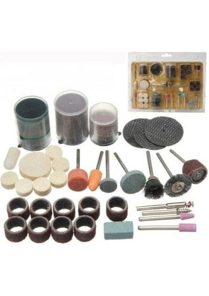 105 Parça Taşlama Zımpara Dremel Gravür Oyma Aksesuar Set