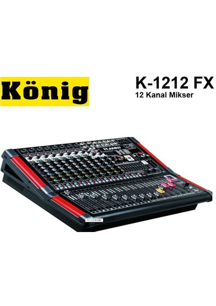 K-1212 Fx 12 Kanal Deck Mikser