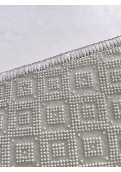 Kalp Krem 3'Lü Banyo Halısı Paspası Seti Kaymaz Pufidik Klozet Takımı modelleri