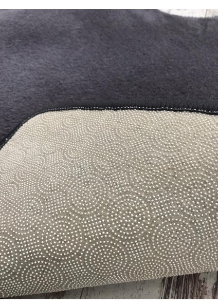 Kalp Antrasit 3'Lü Banyo Halısı Paspası Seti Kaymaz Pufidik Klozet Takımı modelleri