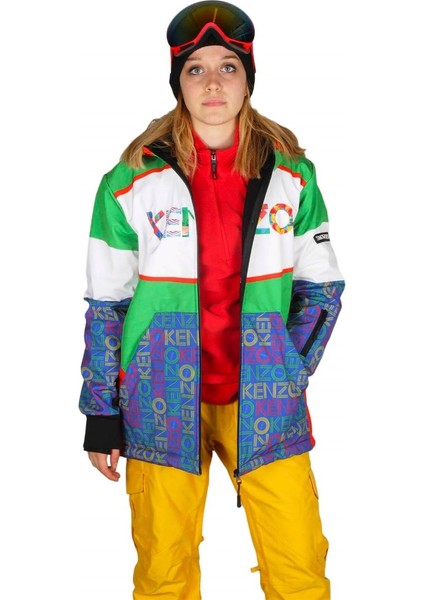 Kenzo Fermuarlı Snowboard ve Kayak Montu