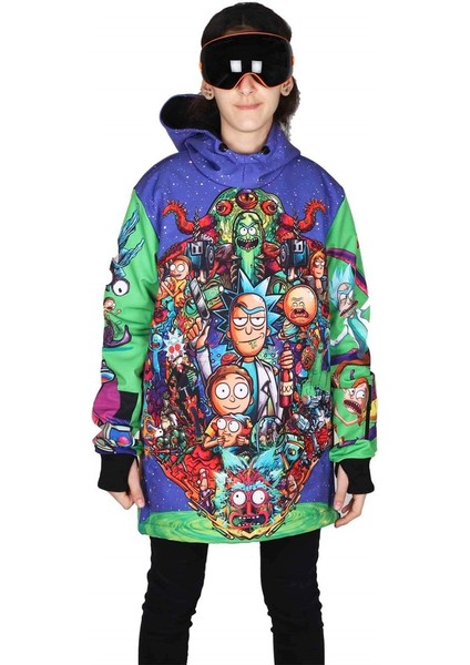 Rick & Morty Çocuk Snowboard ve Kayak Montu