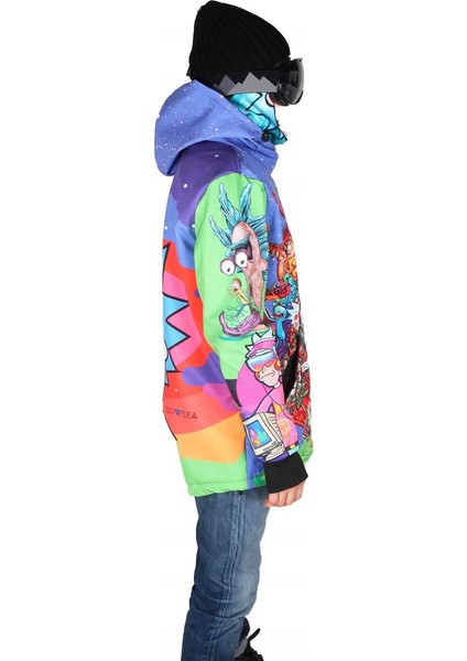 Rick & Morty Mavi Snowboard ve Kayak Montu modelleri