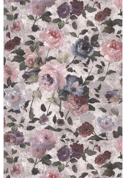 Decowall Orient 1513-04 Pastel Çiçek Desenli Duvar Kağıdı 16,50 M²