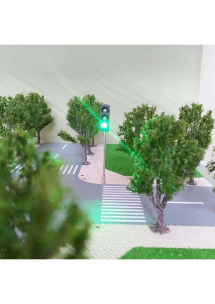 10X Mini Model Trafik Işığı Manzarası Demiryolu 12 V Sinyal Işık Ho Gauge 1/100 (Yurt Dışından)