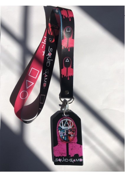 Squid Game Boyun Askısı ve Kartlık Set