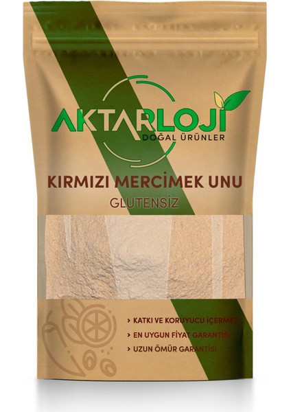 2'li Glutensiz Mercimek Unu Seti 50 gr Sarı + 50 gr Kırmızı Mercimek Unu Toplam 100 G