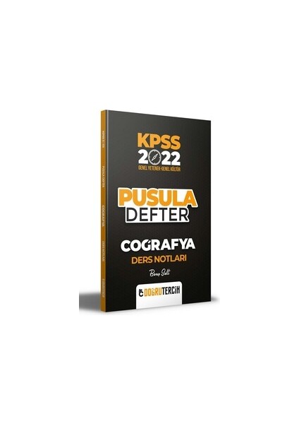 Doğru Tercih Yayınları 2022 KPSS Coğrafya Pusula Defter Ders Notları