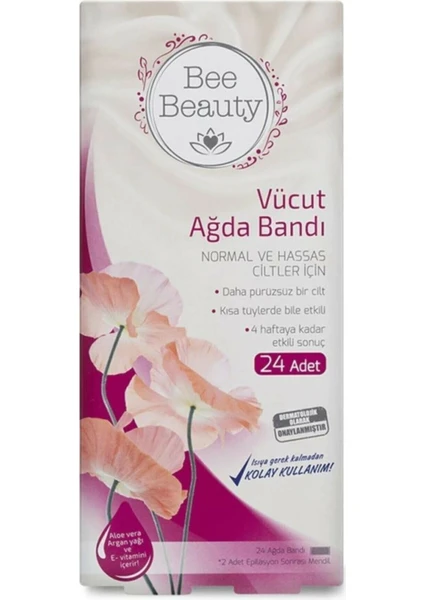 Bee Beauty Vücut Ağda Bandı 24'lü