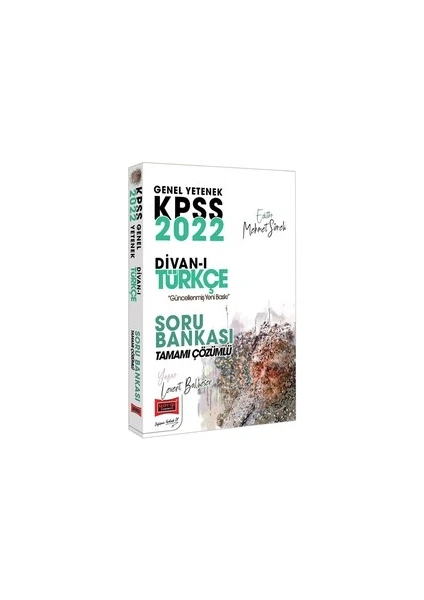 Yargı Yayınevi 2022 KPSS Genel Yetenek Divan-I Türkçe Tamamı Çözümlü Soru Bankası