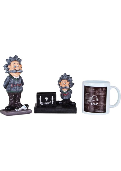 Einstein Kartvizitlik Einstein Biblo Kupa Üçlü Set
