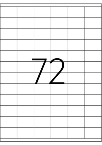 TW-2272 A4 35 x 233 mm Beyaz Lazer Yazıcı Etiketi fiyatları