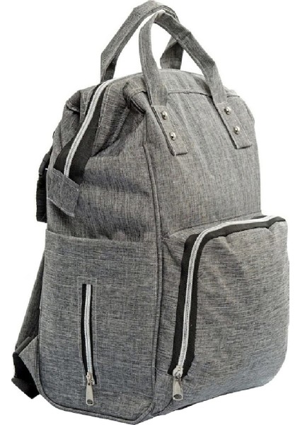 Gri Unisex Bebek Bakım Çantası Termos Bölmeli Bebek Bezi Taşıma Çantası fiyatları