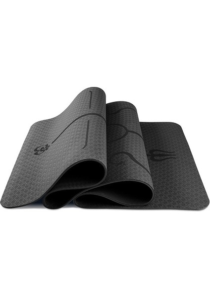 Çift Katmanlı Yoga Mat Duruş Hattı Kalınlaşmış Spor Matı (Yurt Dışından)