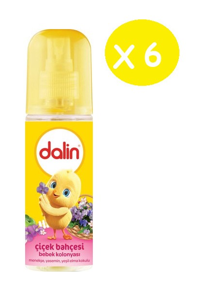 Bebek Kolonyası Çiçek Bahçesi 150 ml x 6 Adet