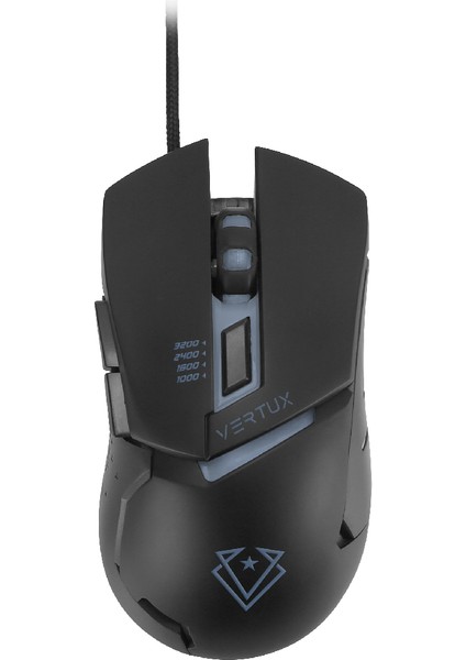 Dominator Siyah - Oyuncu Mouse Hızlı Tepkili Ergonomik LED 3200 Dpı Kablolu