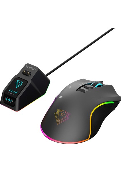 Mustang - Oyuncu Mouse Gamecharged™ Kablosuz Şarj Istasyonlu 10.000 Dpı LED