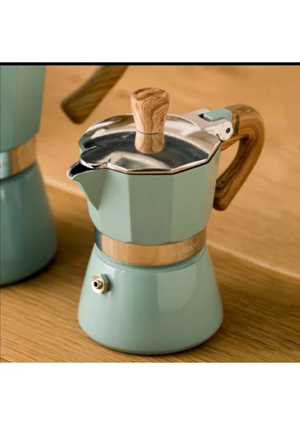 Coffee Hutt Coffeehutt Hes-6 Turkuaz Moka Pot 6 Cup