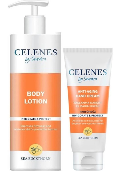 Celenes By Sweden Celenes Sea Buckthorn Vucut Losyonu ve El Kremi Seti