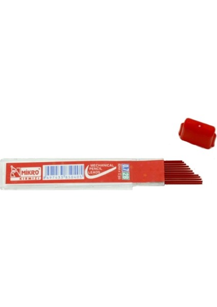 60 mm Kırmızı 07 mm Kurşun Kalem Ucu