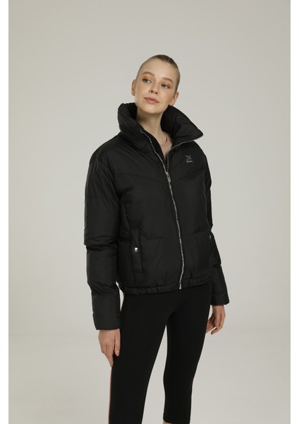 SN38 Candy Coat 1pr Siyah Kadın Kısa Kaban