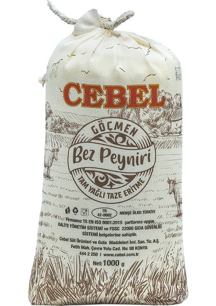 Göçmen Tam Yağlı Bez Eritme Peynir 1000 gr