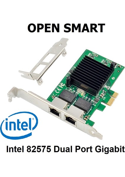 Open Smart OPS01G42NT - Dual / 2 Port Gigabit Pcı-E X1 Ethernet Kart