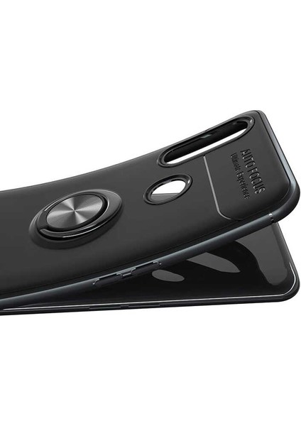 Oppo A31 Yüzüklü Manyetik Ravel Kılıf Nano Ekran Koruyucu Full Setkırmızı indirimleri