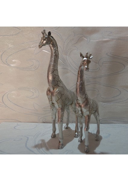 İkili zurafa yavrusu ve annesi Özel üretim özel kutulu Ofis Ev arkadaş sevgili unutlmaz hediye