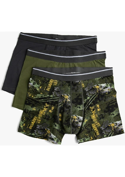 Pamuklu Basic 3'lü Boxer Seti