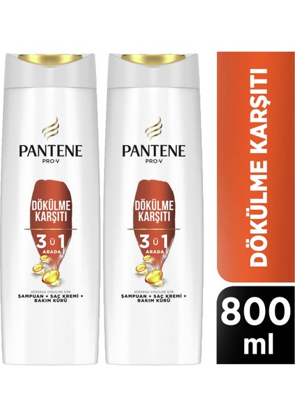 Şampuan 3'ü 1 Arada 400 ml x 2 Adet