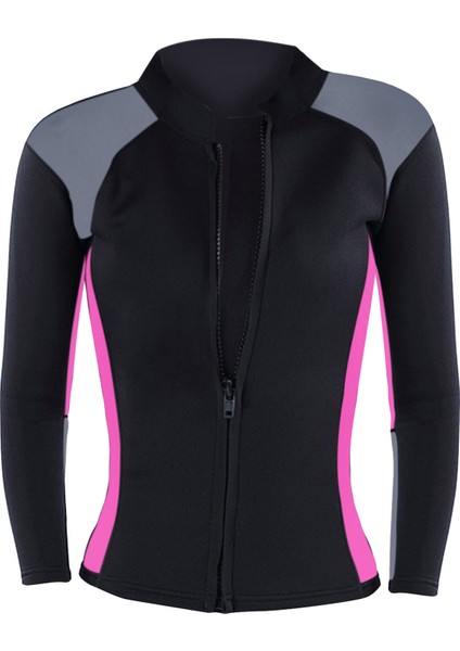 Kadın Wetsuit Ceket Premium Neopren 2mm Uzun Kollu Ön Zip Wetsuit Top Kadınlar Için - Hepsi Siyah, S S (Yurt Dışından) fiyatları