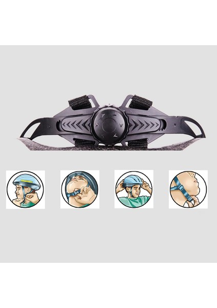 Yetişkinler Bisiklet Kask, Erkek Kadın Dağ Yol Bisikleti Güvenlik Kask 21 Vents Bisiklet Kazası Şapka Sun Visor 65 cm Ayarlanabilir Bisiklet Yarışı Sert Kap - Mavi Siyah (Yurt Dışından)