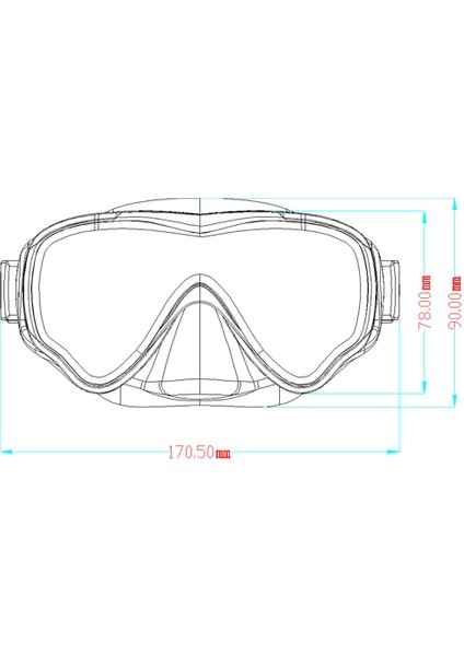 Gençlik Tüplü Dalış Maskesi Anti Sis Temperli Cam Yüzme Şnorkel Gözlükler (Yurt Dışından)