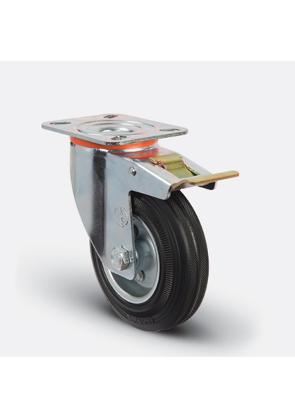 Emes EM01 Spr F 125 Sarhoş, Frenli Lastik Tekerlek 125 mm