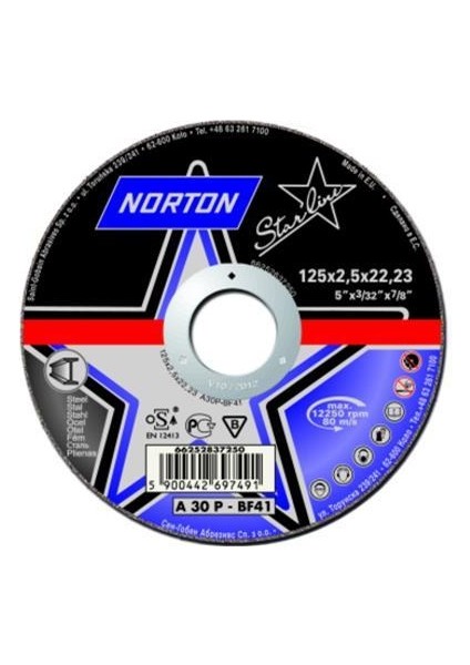 Norton 115X2.5 mm Metal Kesme Taşı (Starline)