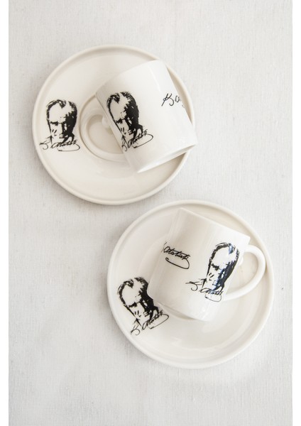 K.atatürk Iki Kişilik Kahve Fincan Takımı fiyatları