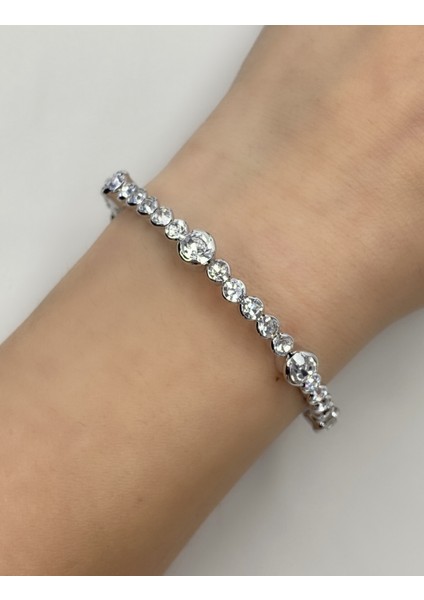 Accessory Diomand Silver Zirkon Taşlı Bileklik
