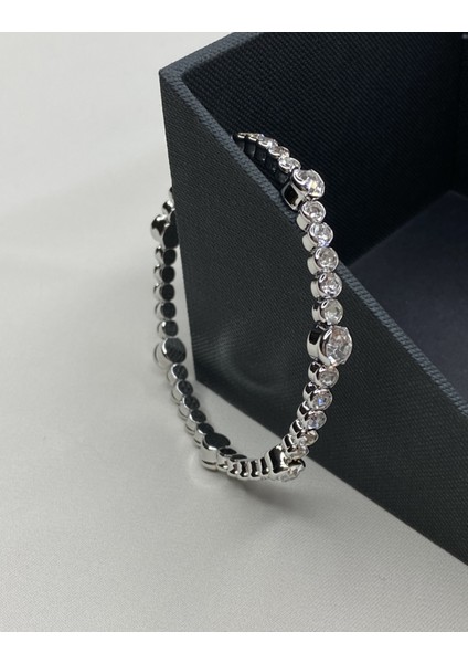 Accessory Diomand Silver Zirkon Taşlı Bileklik