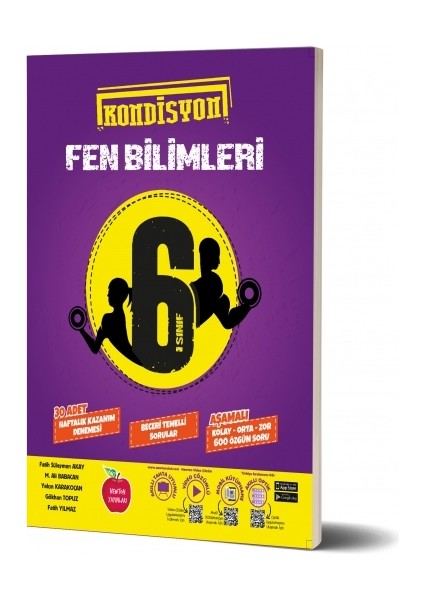 6. Sınıf Kondisyon Türkçe Matematik Fen Bilimleri Deneme Seti