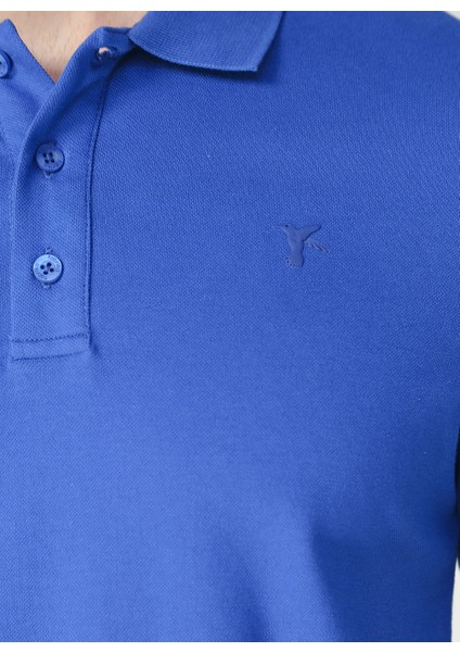 Polo Yaka Düz İndigo Erkek T-Shirt LEGOLAS Y fiyatları