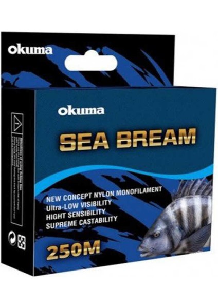 Okuma Sea Bream Nylon Clear Color 250M Misina