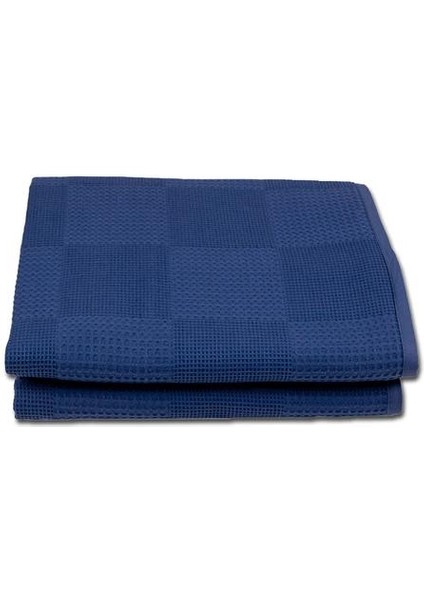 Indigo Tek Kişilik %100 Pamuk Waffle Pike