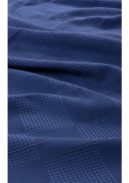 Indigo Tek Kişilik %100 Pamuk Waffle Pike