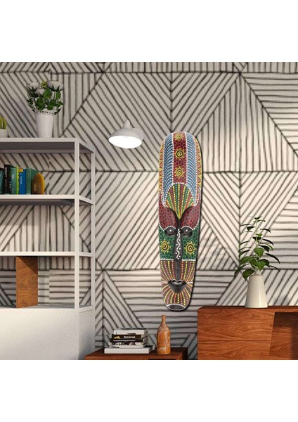 F Fityle Ahşap Afrika El Oyma Tribal Yüz Maskesi 5 cm (Yurt Dışından) indirimleri