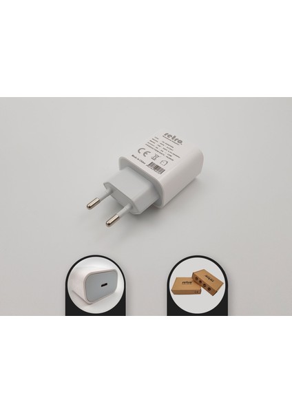 5V 3A 15W Usb-C (Type C) Hızlı Şarj Adaptörü / RPA-AC097