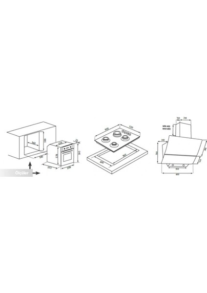 Opall Dijital Set SİYAH(B66-SGF3+C6-40BF+DA6-835)