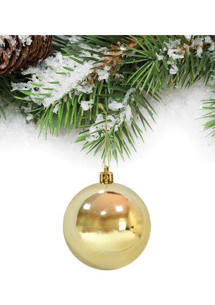 Yılbaşı Çam Ağacı Süsü Altın Top 6 cm 6'lı fiyatları