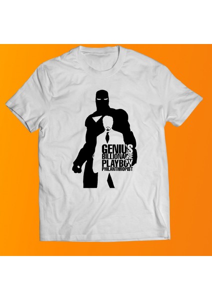 Iron Man Baskılı %100 Pamuk Oversize T-Shirt Büyük Beden Tişört