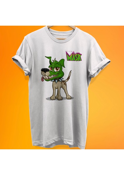 The Mask Maylo Baskılı %100 Pamuk Oversize T-Shirt Büyük Beden Tişört